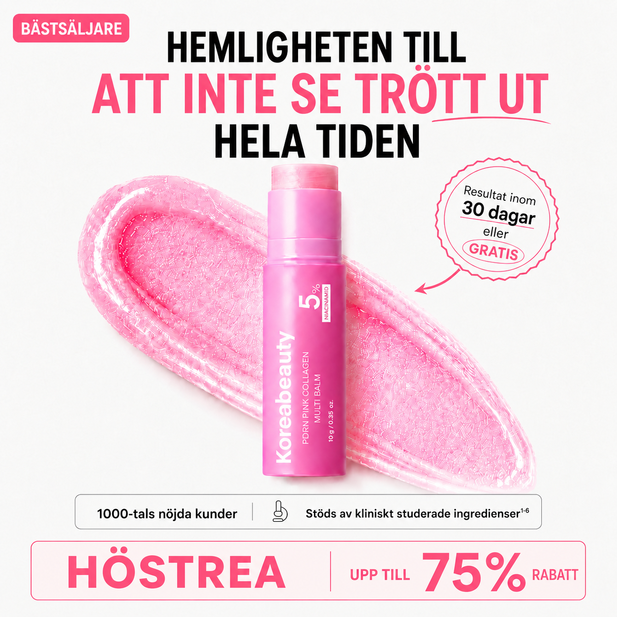 Instalift - PDRN pink kollagen multistift