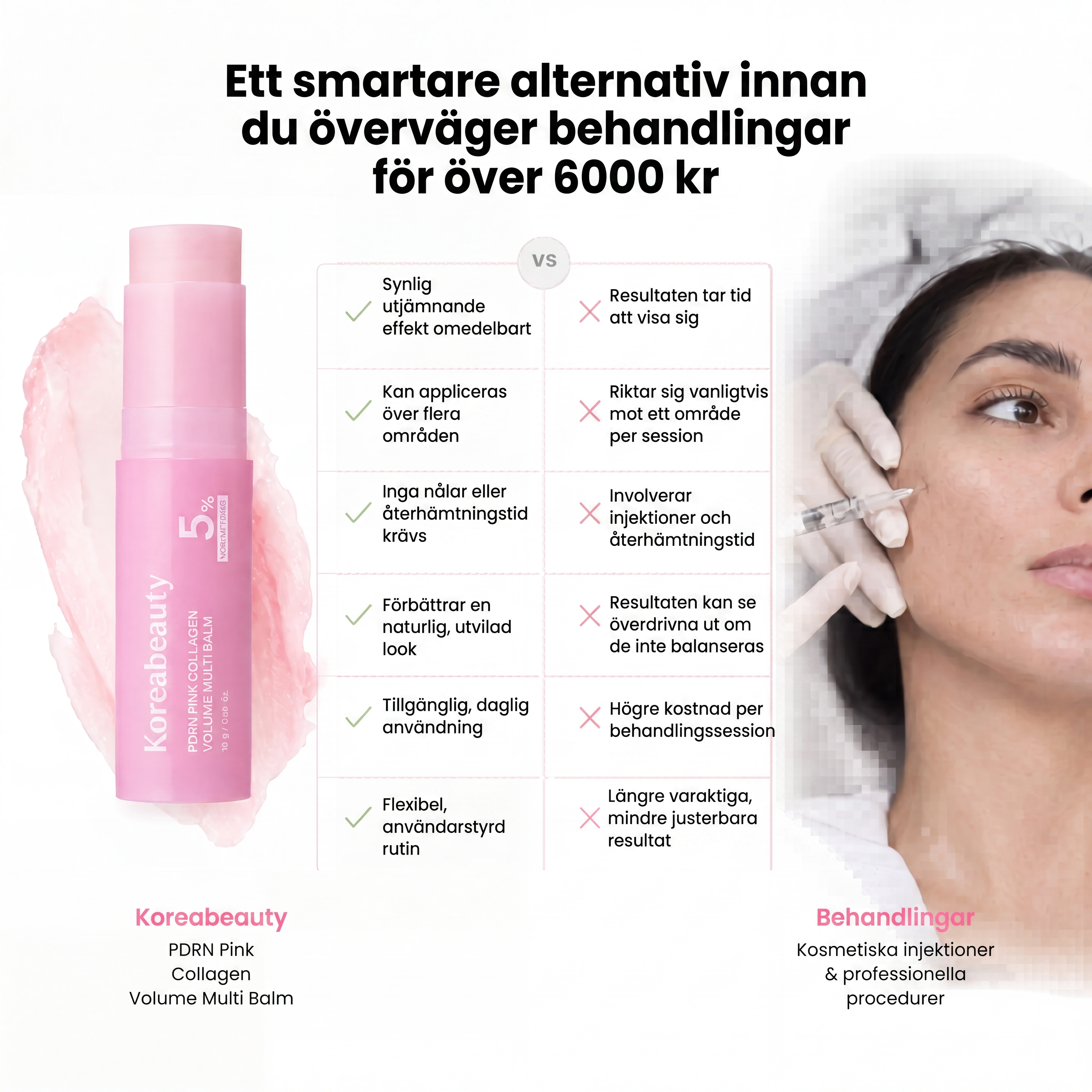 Instalift - PDRN pink kollagen multistift