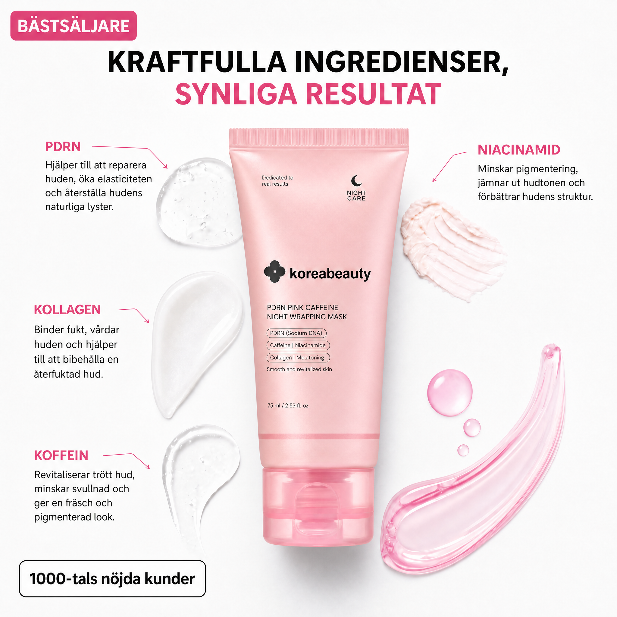 PDRN+ Kollagen +peptid wrapping mask