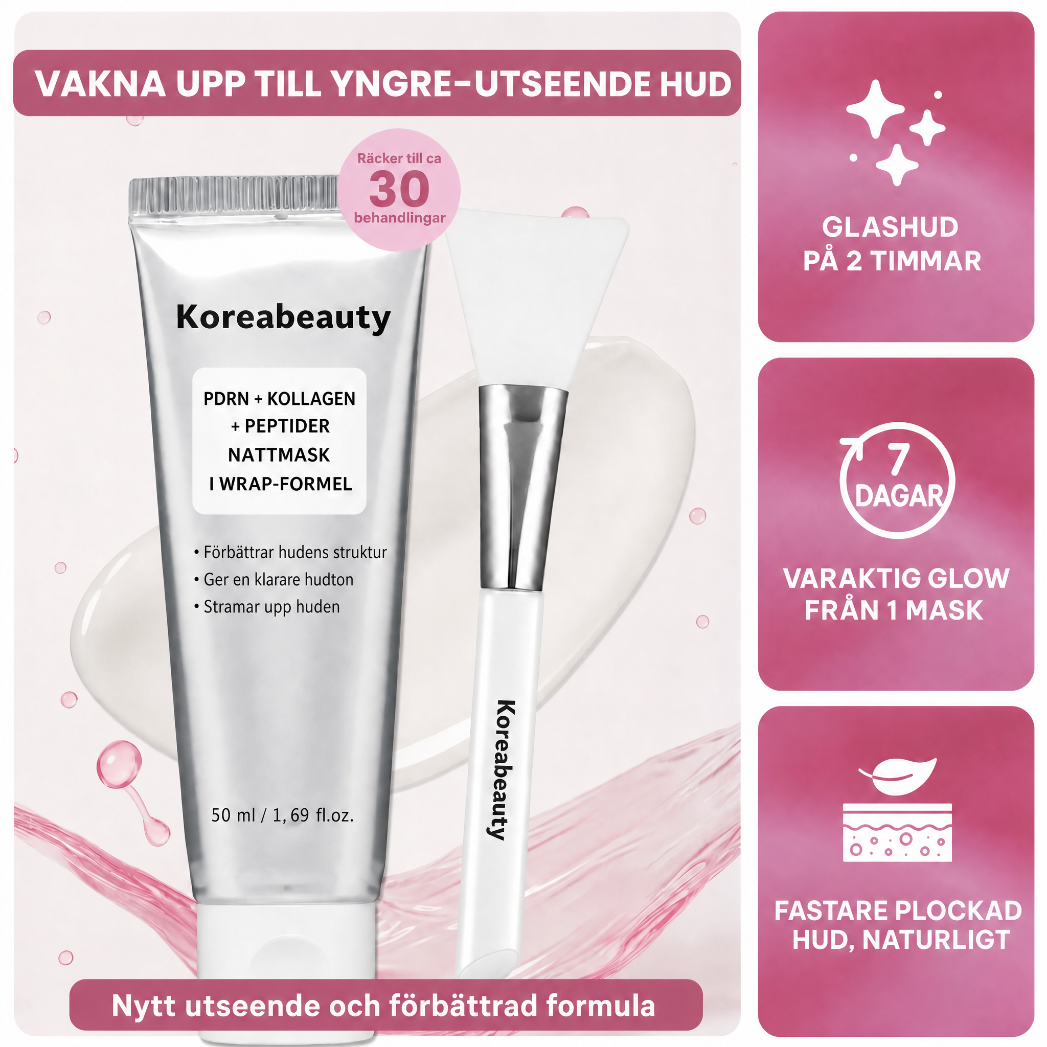 PDRN+ Kollagen +peptid wrapping mask
