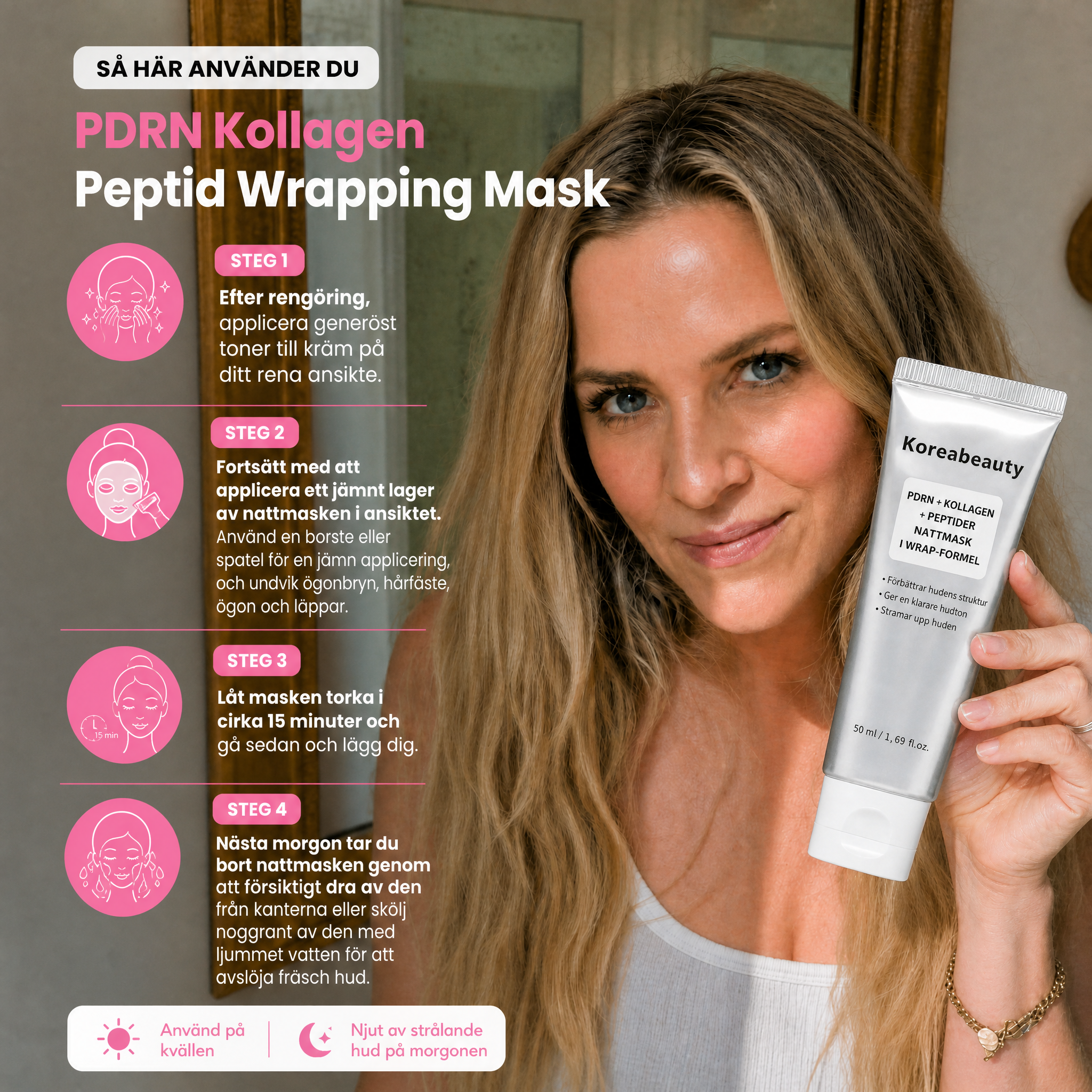PDRN+ Kollagen +peptid wrapping mask